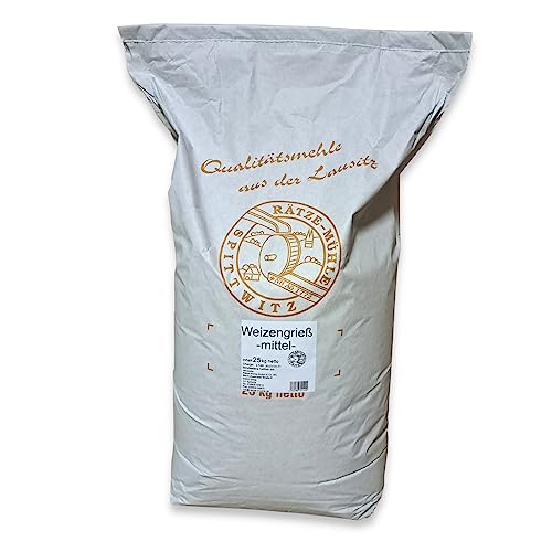 Weizengrieß 25kg von Rätze-Mühle aus regionalen, naturbelassenem Weizen von zanasta