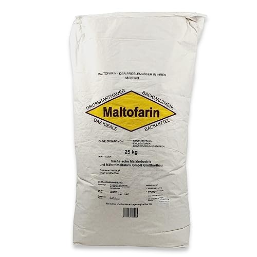 Backmalz / Weizenmalzmehl 25kg Maltofarin Premium Malzmehl Hell enzymaktiv für knusprige Backergebnisse von zanasta