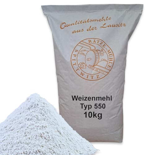 Weizenmehl 10kg Typ 550 frisch aus der Rätze-Mühle in bester Qualität 100% regional und naturbelassener Weizen Weizenmehl 10kg Typ 550 frisch aus der Rätze-Mühle in bester Qualität 100% regional und naturbelassener Weizen von zanasta