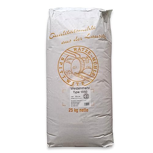 Weizenmehl 25kg Typ 1050 von Rätze-Mühle aus regionalen, naturbelassenen Weizen von zanasta