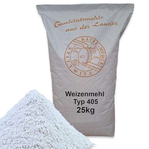 Weizenmehl 25kg Typ 405 frisch aus der Rätze-Mühle in bester Qualität 100% regional und naturbelassener Weizen Weizenmehl 25kg Typ 405 frisch aus der Rätze-Mühle in bester Qualität 100% regional und naturbelassener Weizen von zanasta
