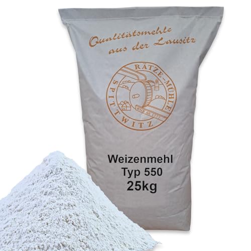 Weizenmehl 25kg Typ 550 frisch aus der Rätze-Mühle in bester Qualität 100% regional und naturbelassener Weizen Weizenmehl 25kg Typ 550 frisch aus der Rätze-Mühle in bester Qualität 100% regional und naturbelassener Weizen von zanasta
