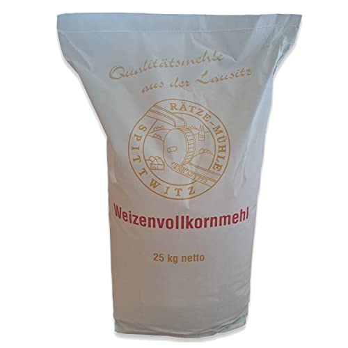 Weizenvollkornmehl 25 kg von Rätze-Mühle aus regionalen, naturbelassenen Weizen Weizenvollkornmehl 25 kg von Rätze-Mühle aus regionalen, naturbelassenen Weizen von zanasta