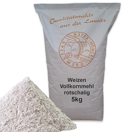 Weizenvollkornmehl aus "rotschaligen Weizen" 5kg frisch aus der Rätze-Mühle in bester Qualität, 100% Regional und naturbelassen 5000g Weizenvollkornmehl aus "rotschaligen Weizen" 5kg frisch aus der Rätze-Mühle in bester Qualität, 100% Regional und naturbelassen 5000g von zanasta