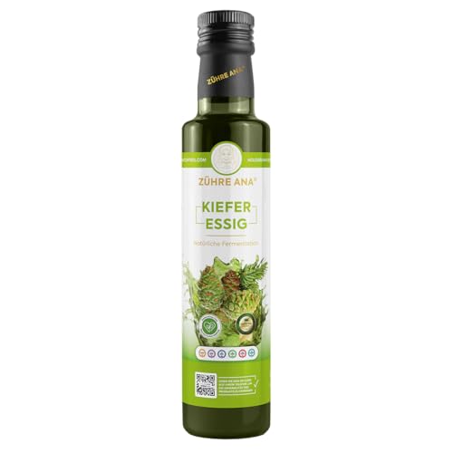 Zühre Ana® Kieferessig – Kiefernessig, Natürlich fermentierter Kiefernessig, Unterstützt die Lungengesundheit, ideal für Rohverzehr, Salate & Getränke Natürliche Fermentation (500 ml) von zühre ana