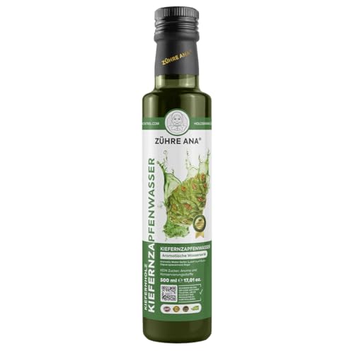 Zühre Ana® KiefernzapfenWasser - Kiefernzunder-Zapfenwasser, Antioxidans Quelle, Gesundheit der Atemwege, Stress Abzubauen, Beschützer Enthält Nicht, Natürliches Aroma (500 ml) von zühre ana
