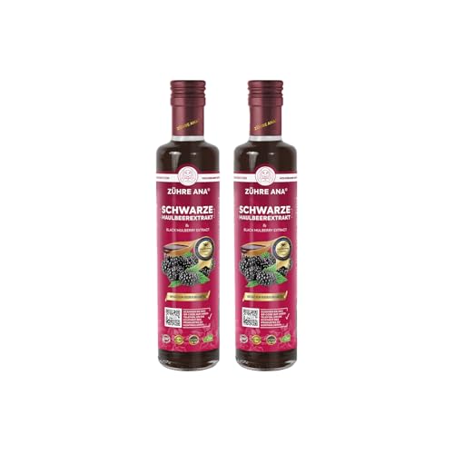 Zühre Ana Schwarzer Maulbeer Extrakt - Natürliche Antioxidant, maulbeeren sirup - für Blutzucker, Mundgesundheit - multivitamin getränke - vegan karadut özü von zühre ana
