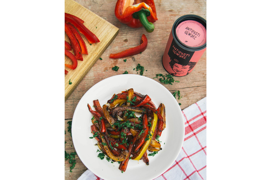 Gebratene Paprika mit Balsamico Essig